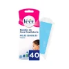 Bandas De Cera Depilatoria Fria Piel Sensible 20Uds.