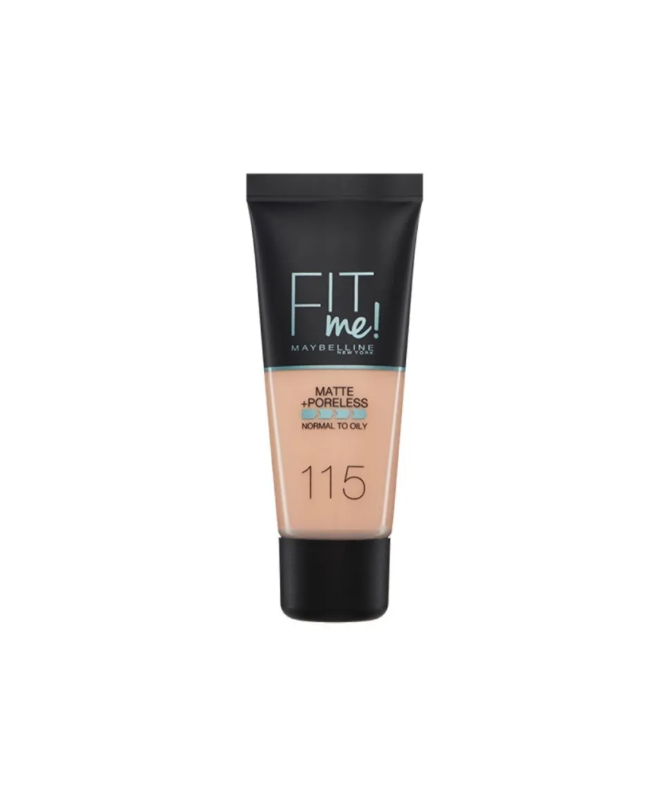 Base De Maquillaje Fit Me Mate Afinaporos 30 Ml, Tono 115