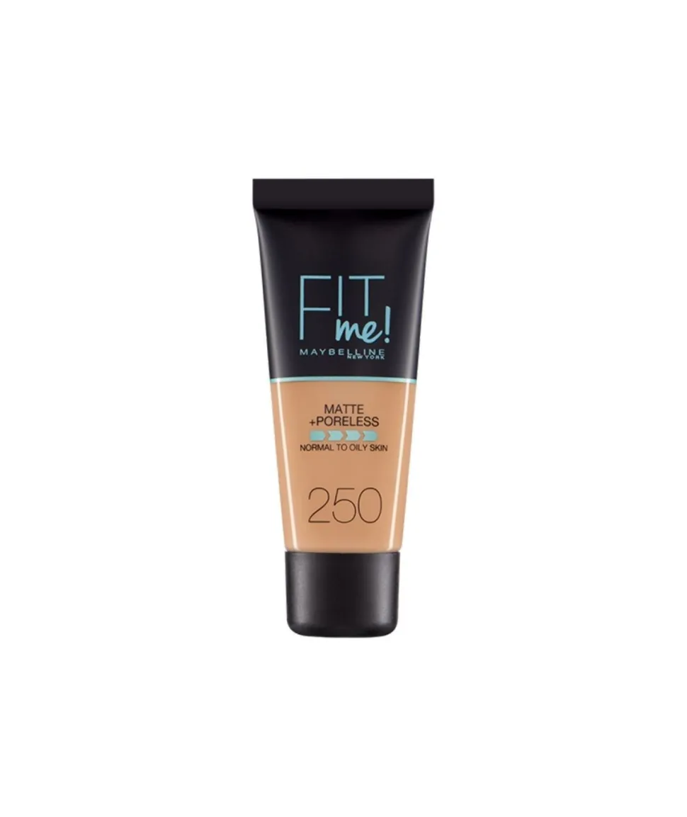 Base De Maquillaje Fit Me Mate Afinaporos 30 Ml, Tono 250