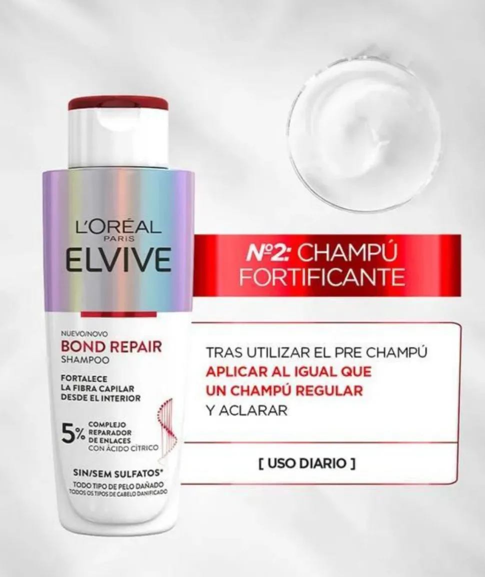 Bond Repair Champú Para Pelo Danado 200 Ml
