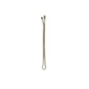 12 Clips Planos 50 Mm Bronce