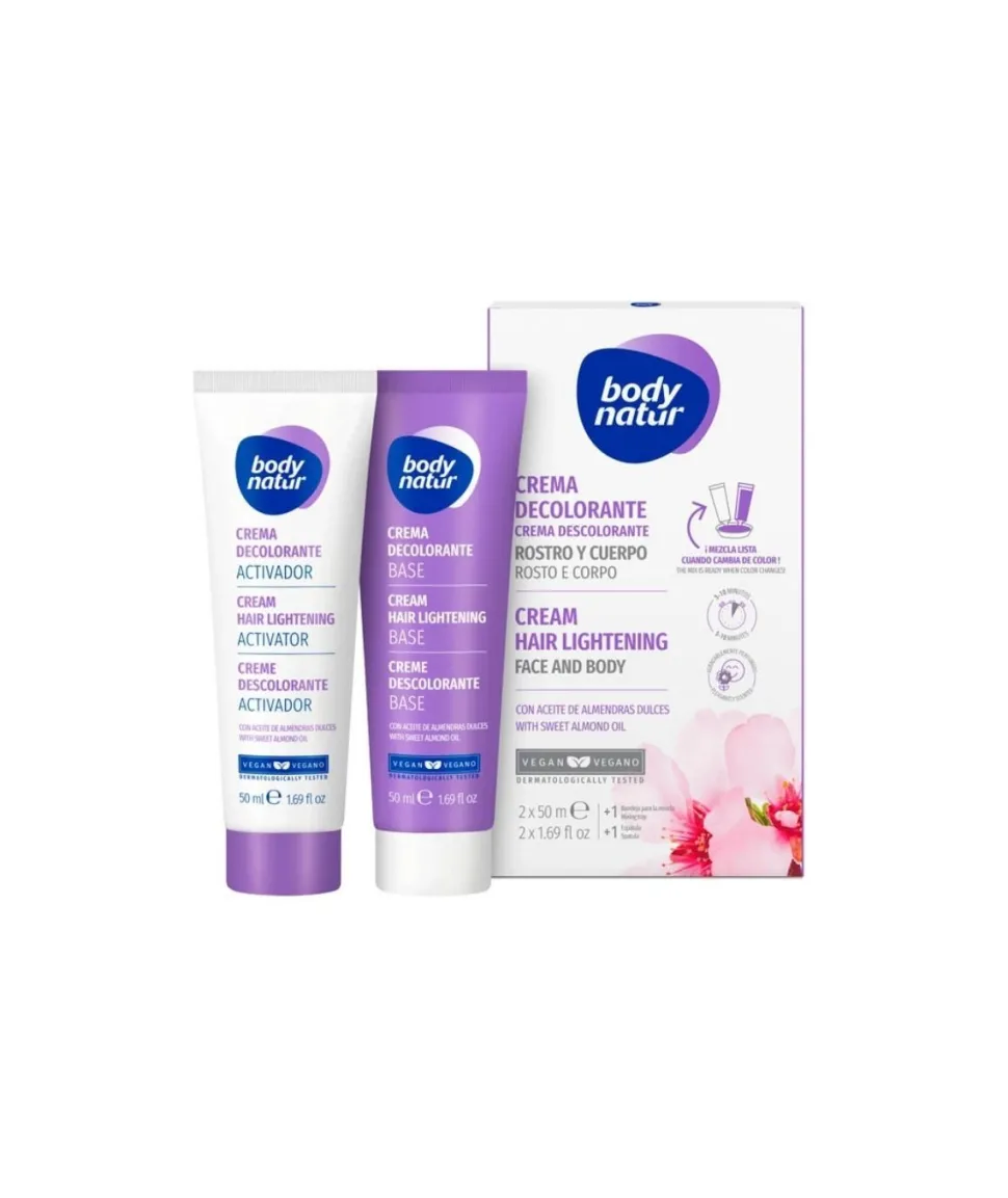 Crema Decolorante Body Natur Almendras 2 X 50 Ml