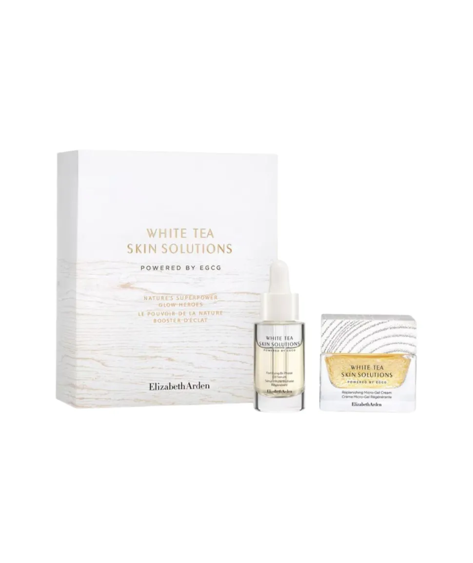 Estuche White Tea Skin Solutions Oil Serum + Gel Cream