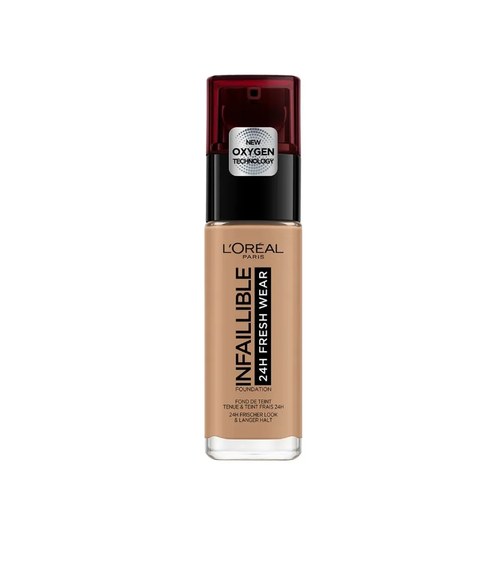 Infalible 24H Fresh Wear Base De Maquillaje Tono 300 Ambre Pieles Medias A Oscuras
