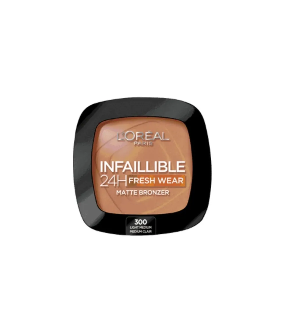 Infalible 24H Polvos Bronceadores Mate Larga Duracion Tono 300 Light Medium