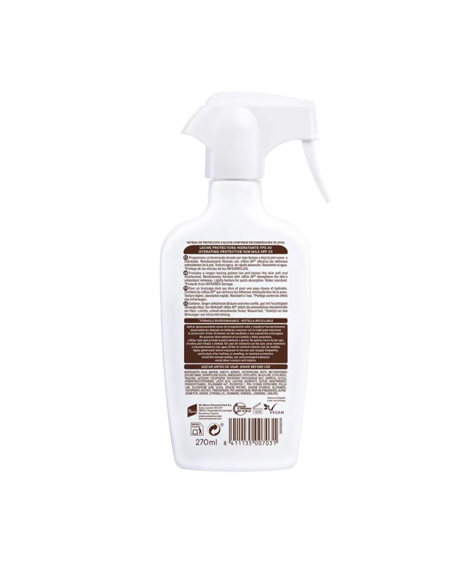 Leche Protectora Solar Con Viteox Spf30 270 Ml