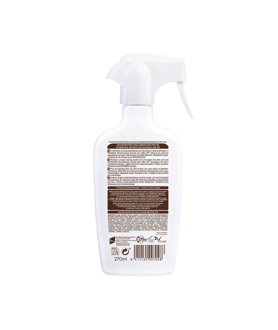 Leche Protectora Solar Con Viteox Spf50 270 Ml