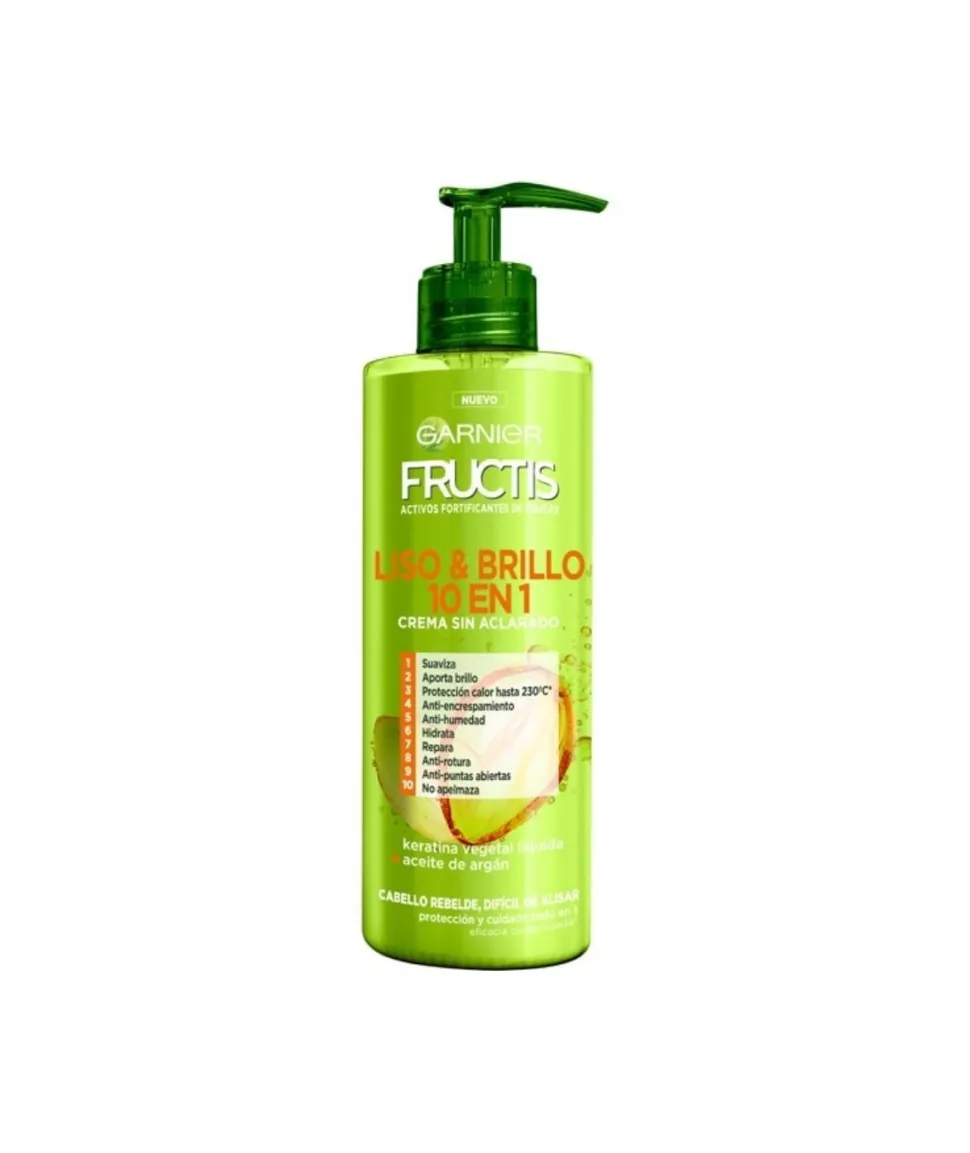Liso & Brillo Crema Sin Aclarado 10 En 1 400 Ml