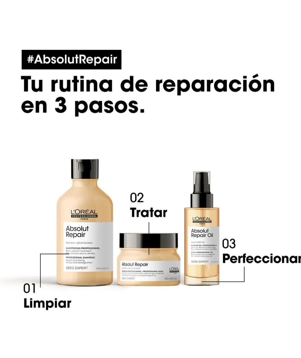 Mascarilla Dorada Absolut Repair Gold 250 Ml