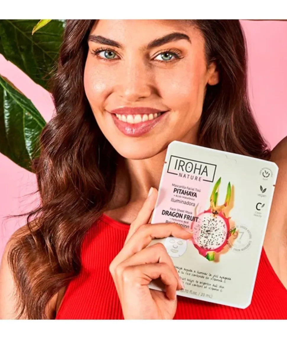 Mascarilla Facial Iluminadora Con Pitahaya