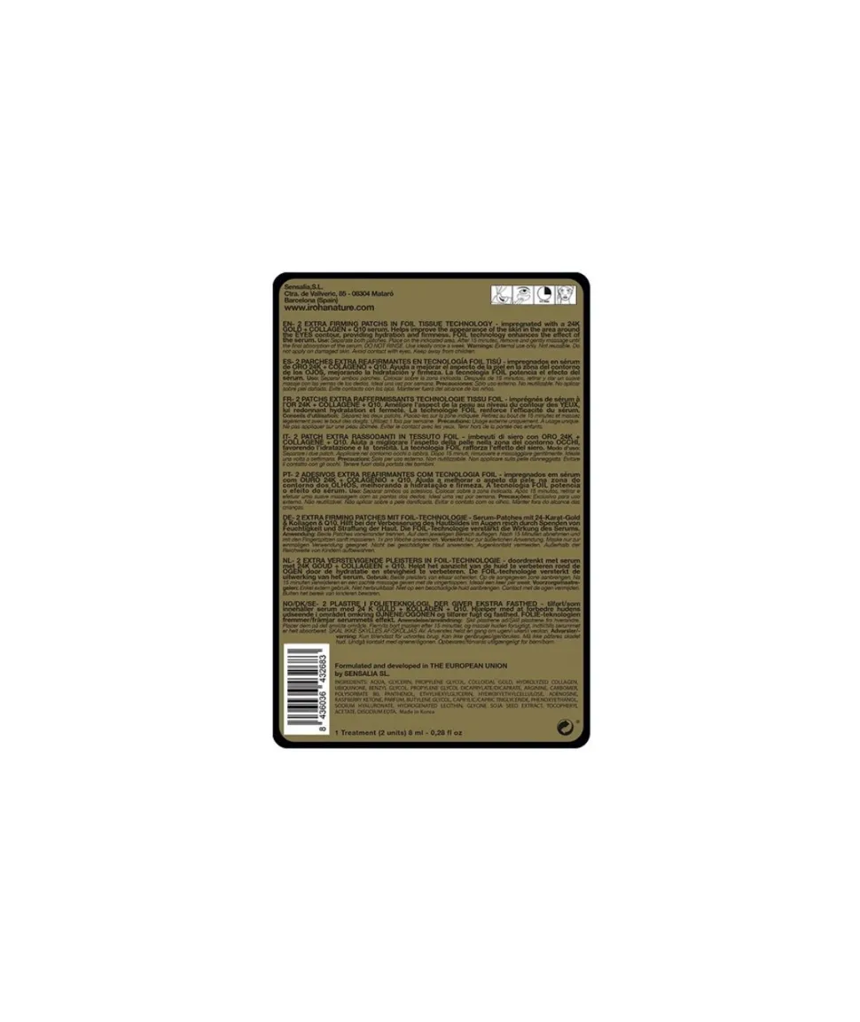 Parches Contorno De Ojos Oro 24K Reafirmantes