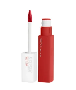 Pintalabios Mate Superstay Matte Ink City Edition Tono 118 Dancer Rojo