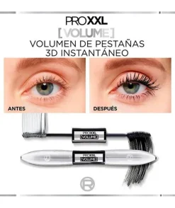 Pro Xxl Máscara Efecto Pestañas Mega Volumen Con Doble Cepillo