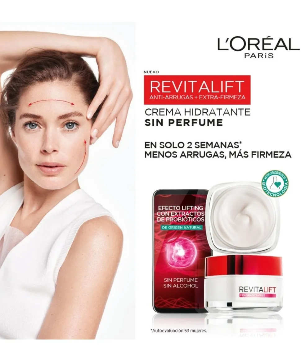 Revitalift Crema Dia Sin Perfume 50 Ml